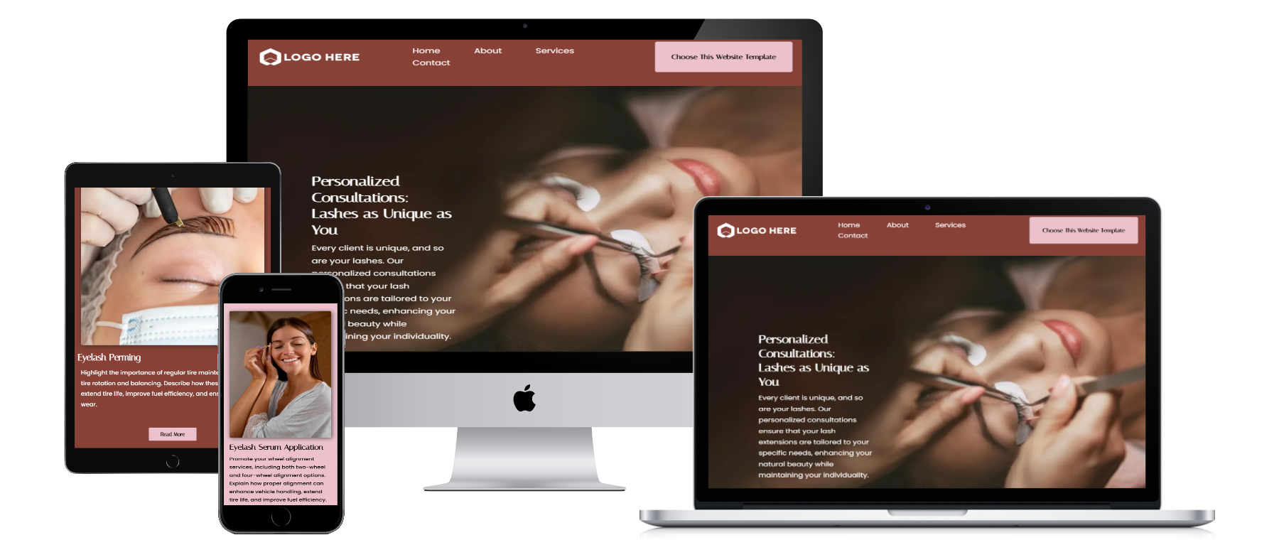 Brick-and-Mortar — BuildRev website example across devices